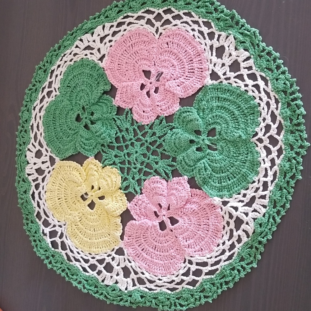 Round Handmade crochet doily